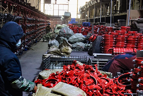 Malleable Iron Pipe Fittings Processing & Sorting Area