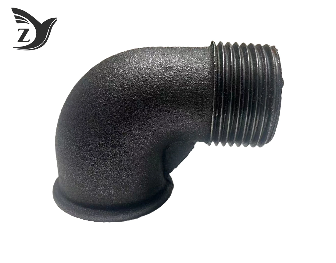 Black Round Face Male-Female 90° Elbow Pipe Fittings 2 Black Round Face Male-Female 90° Elbow Pipe Fittings 2