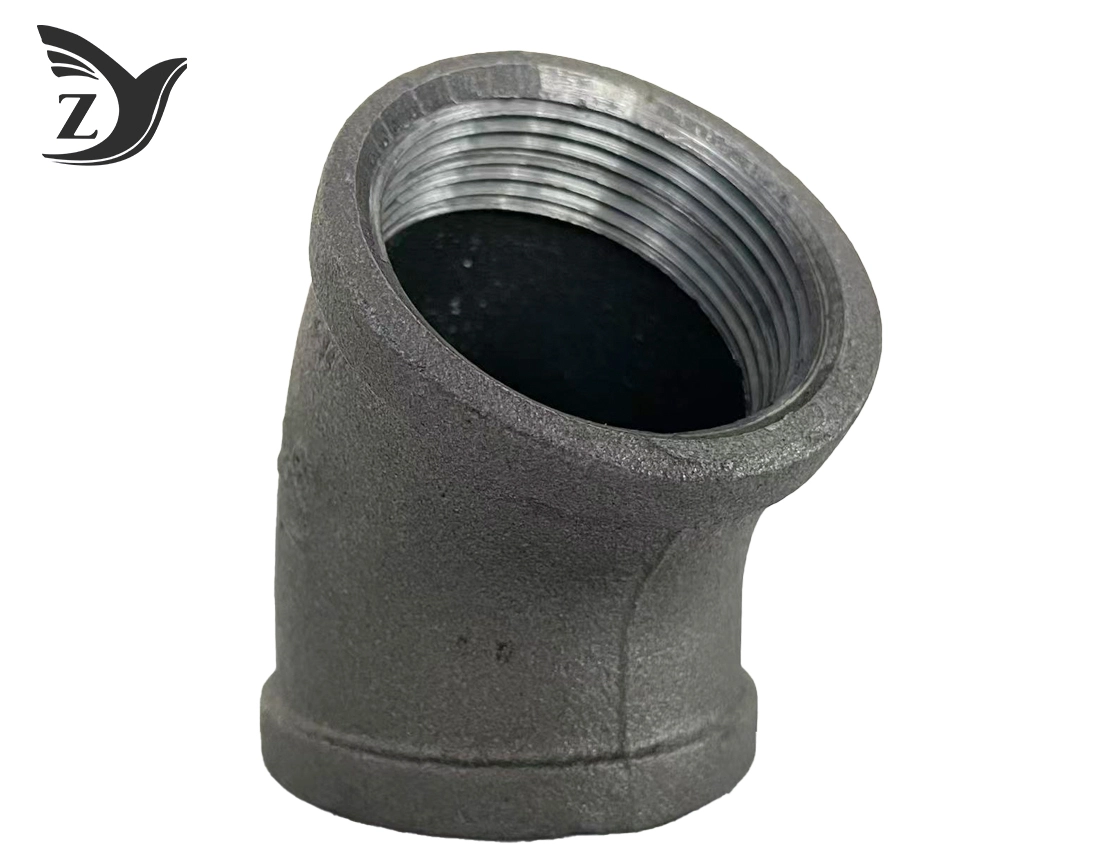  Black Square Face 45° Elbow Pipe Fittings 2