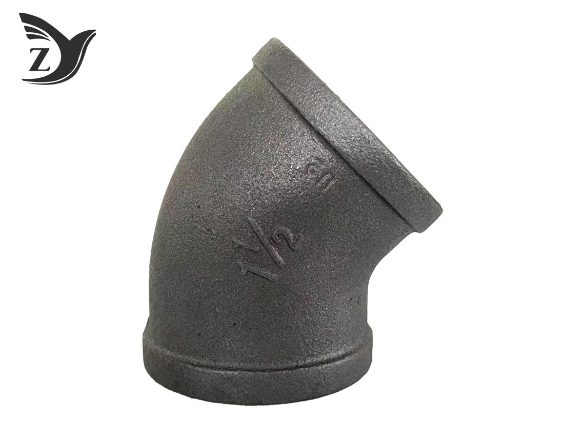 Black Square Face 45° Elbow Pipe Fittings 3 Black Square Face 45° Elbow Pipe Fittings 3