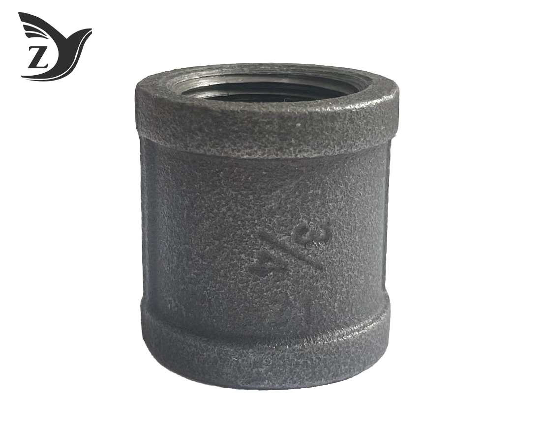 Black Square Face Coupling Pipe Fittings 1