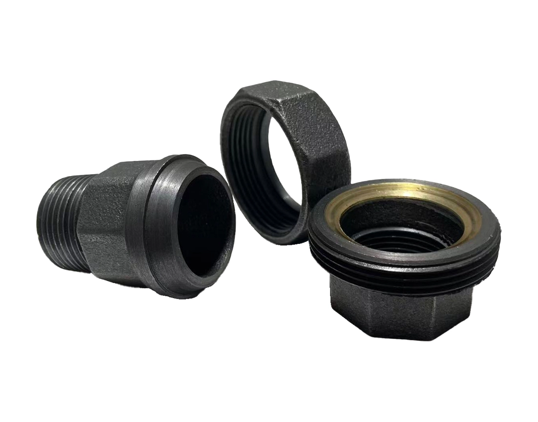 Black Male-Female Union 343 Pipe Fittings 2 Black Male-Female Union 343 Pipe Fittings 2