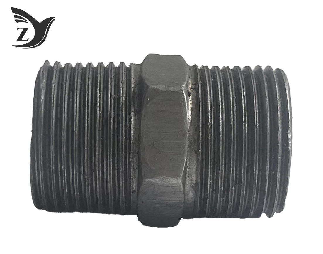 Black Male Nipple Pipe Fittings 1