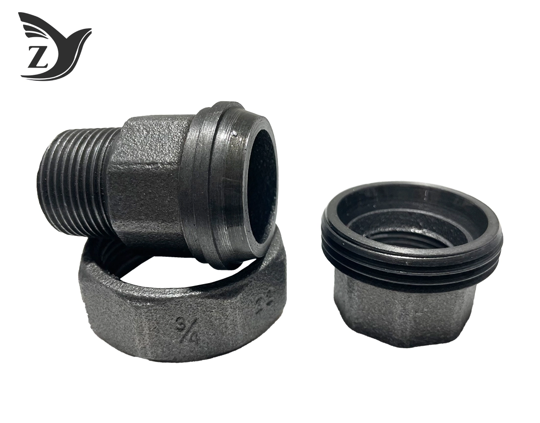Black Male-Female Union 341 Pipe Fittings 3 Black Male-Female Union 341 Pipe Fittings 3