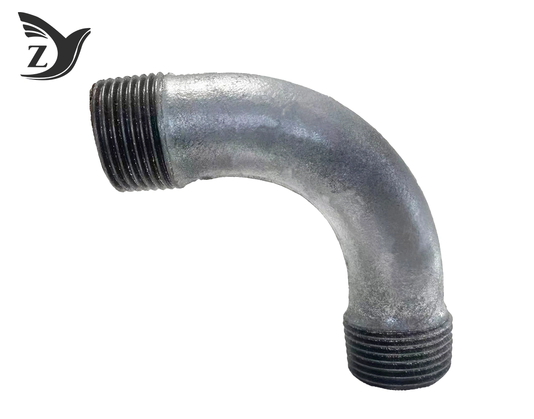Round Face Galvanized Round Edge 90° Elbow Pipe Fittings 1 Round Face Galvanized Round Edge 90° Elbow Pipe Fittings 1