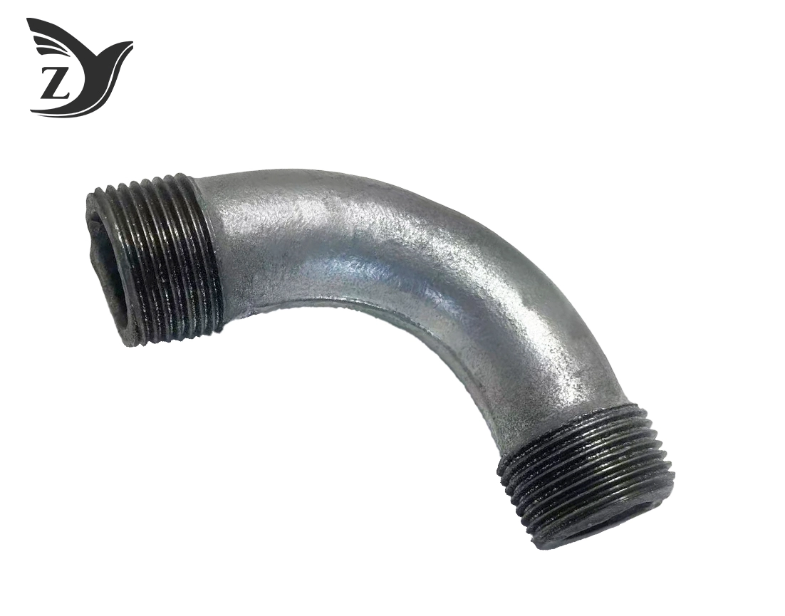 Round Face Galvanized Round Edge 90° Elbow Pipe Fittings 3 Round Face Galvanized Round Edge 90° Elbow Pipe Fittings 3