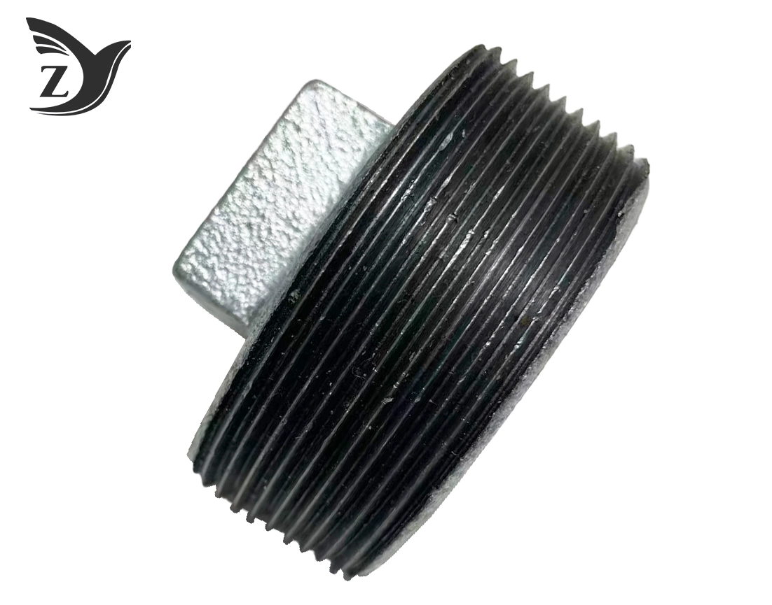 Galvanized Non-Flanged Pipe Plug Pipe Fittings 1 Galvanized Non-Flanged Pipe Plug Pipe Fittings 1