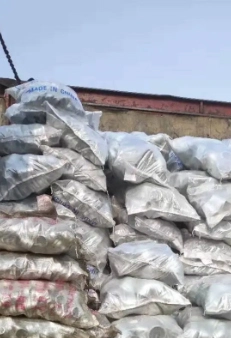 Shipment Ready: Palletized Cargo on Flatbed Trailer Shipment Ready: Palletized Cargo on Flatbed Trailer