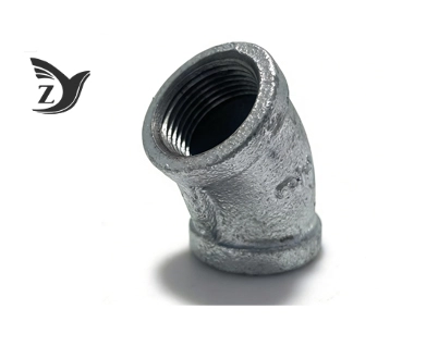 Square Face Galvanized 45° Square Edge Elbow Pipe Fittings 1 Square Face Galvanized 45° Square Edge Elbow Pipe Fittings 1