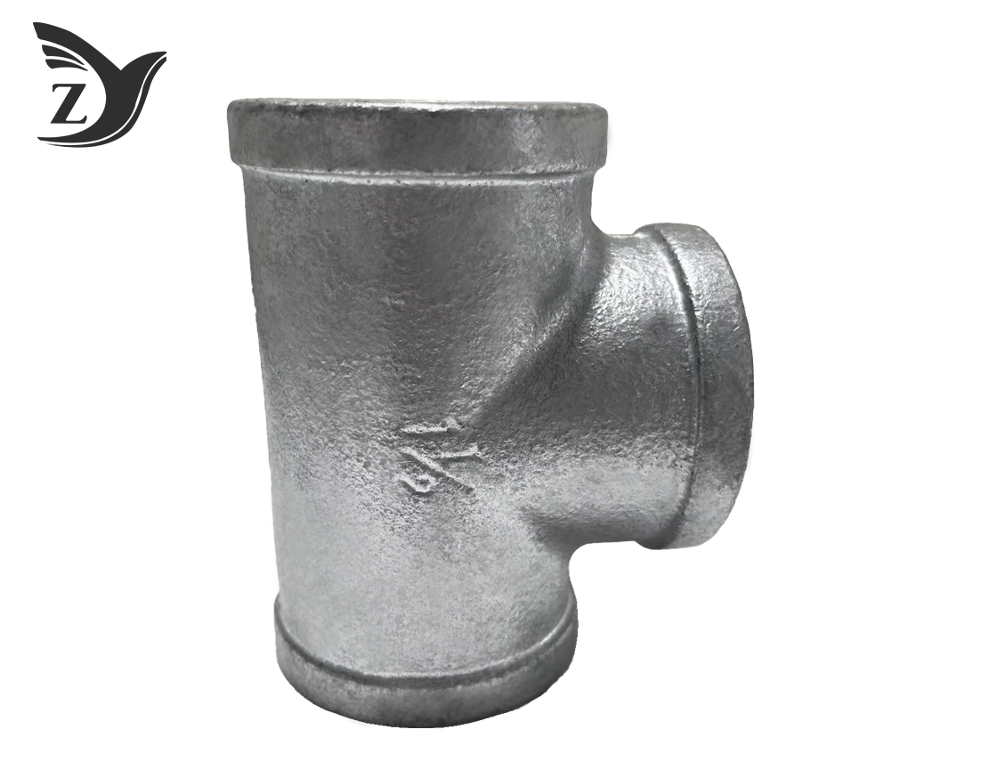 Square Face Galvanized Square Edge Straight Tee Pipe Fittings 2 Square Face Galvanized Square Edge Straight Tee Pipe Fittings 2