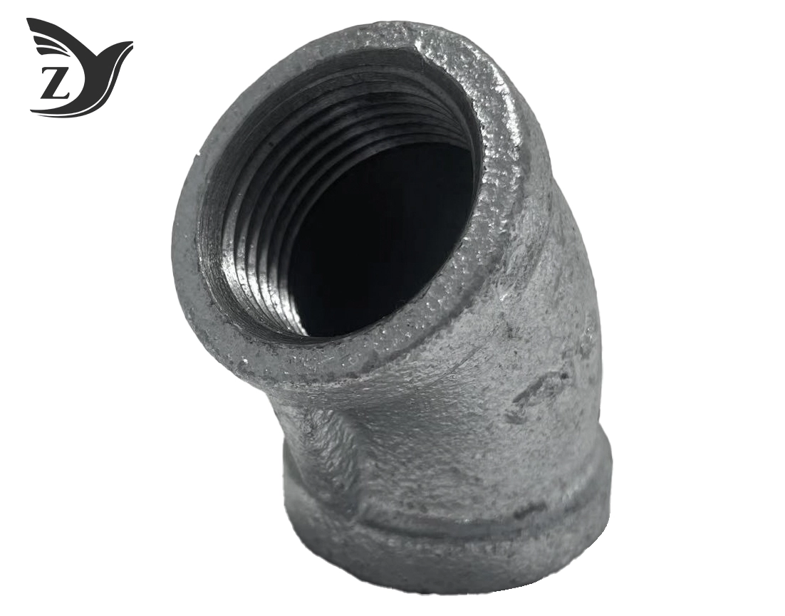  Square Face Galvanized 45° Square Edge Elbow Pipe Fittings 3