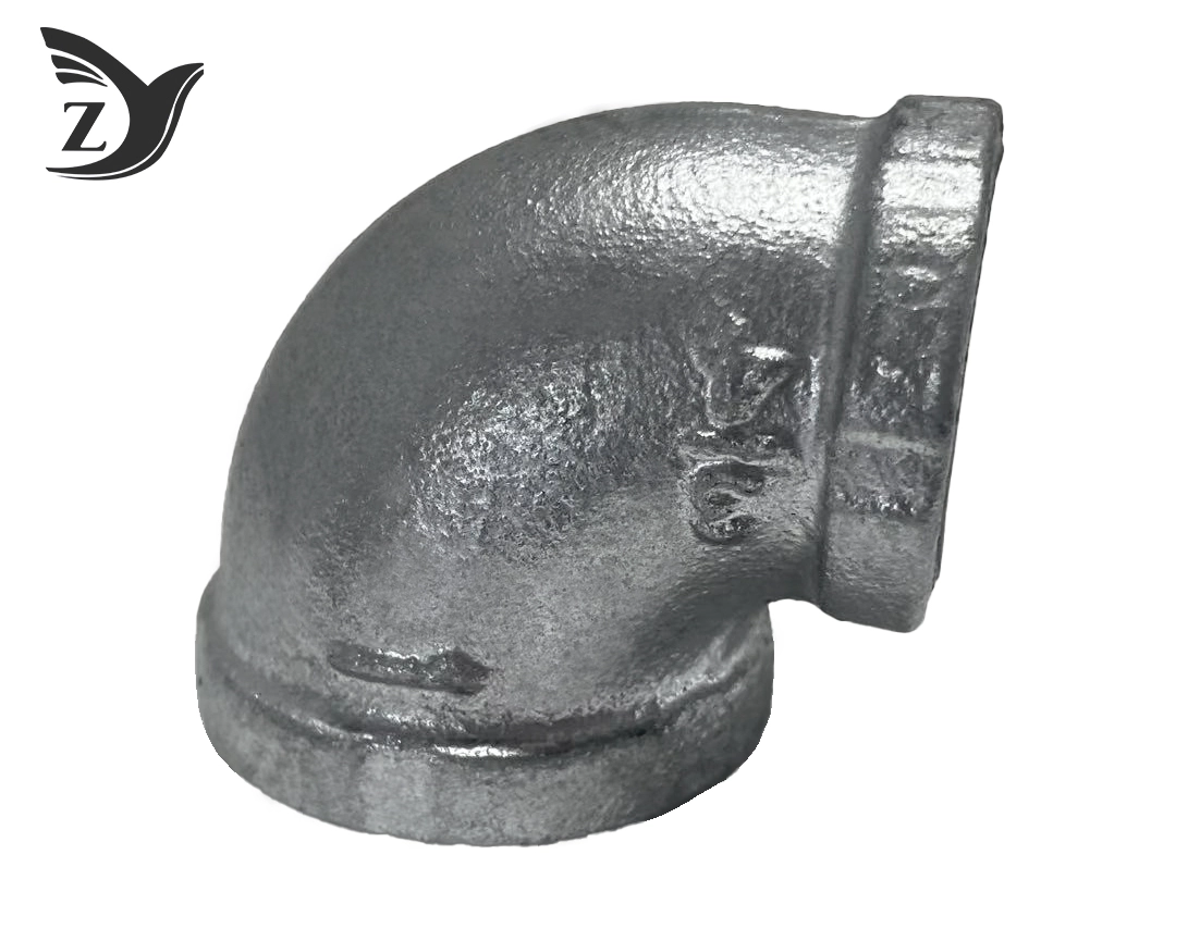 Galvanized NPT 90° Reducing Elbow 2