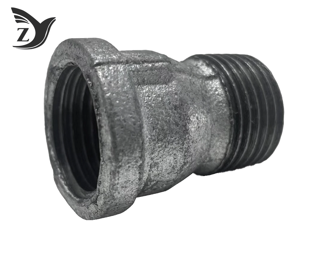 NPT Thread Square Edge Reducing Street Coupling Pipe Fittings 2
