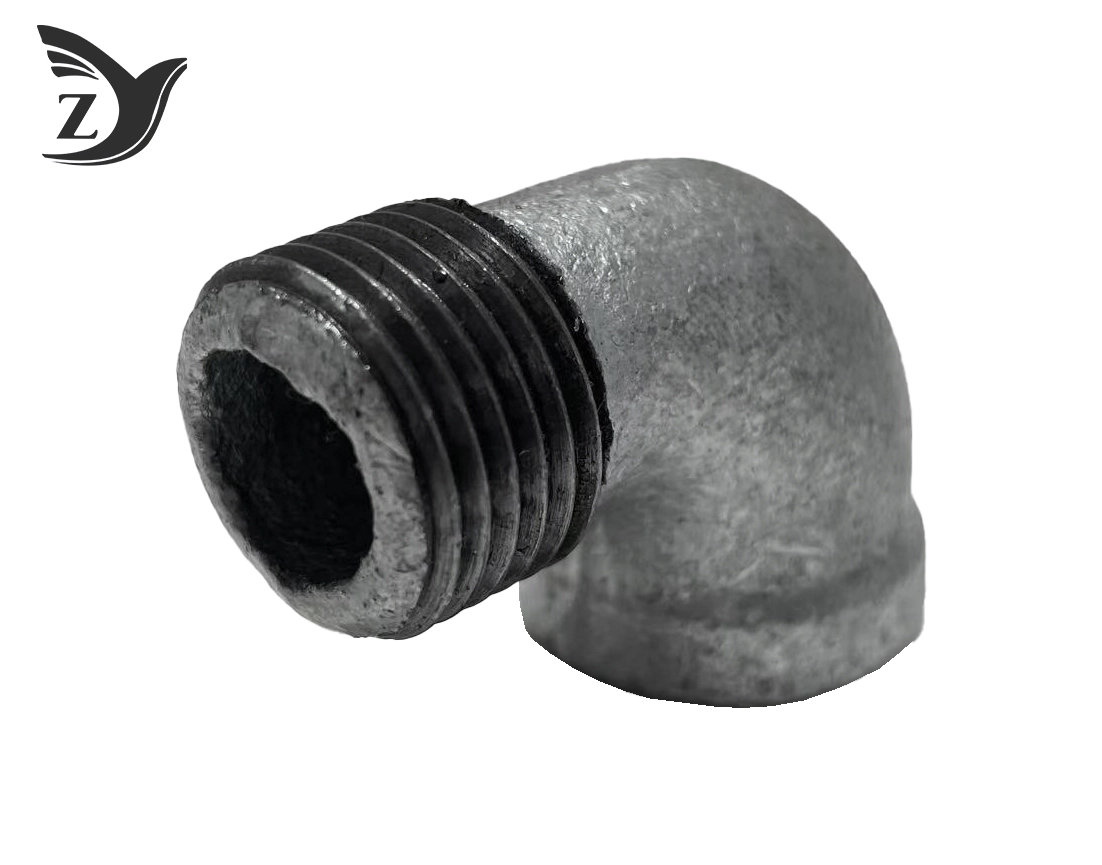 No Hub Hot Dip Galvanized 90° Elbow Pipe Fitting 1 No Hub Hot Dip Galvanized 90° Elbow Pipe Fitting 1