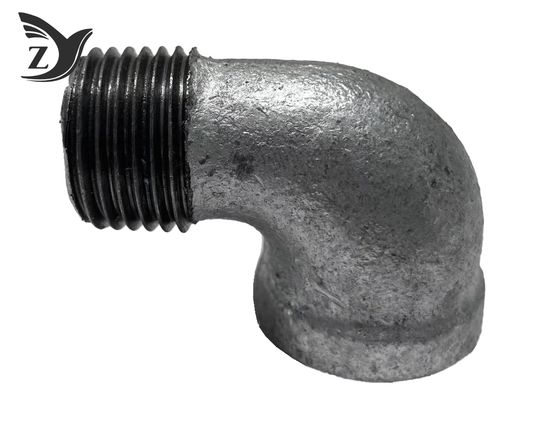 No Hub Hot Dip Galvanized 90° Elbow Pipe Fitting 3