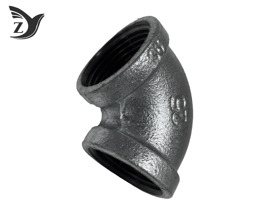 NPT Square Face Galvanized 90° Square Edge Elbow Pipe Fittings 3 NPT Square Face Galvanized 90° Square Edge Elbow Pipe Fittings 3