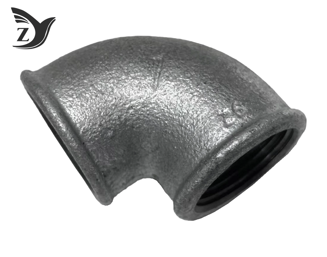 No Hub Hot Dip Galvanized 90° Elbow Pipe Fitting 3
