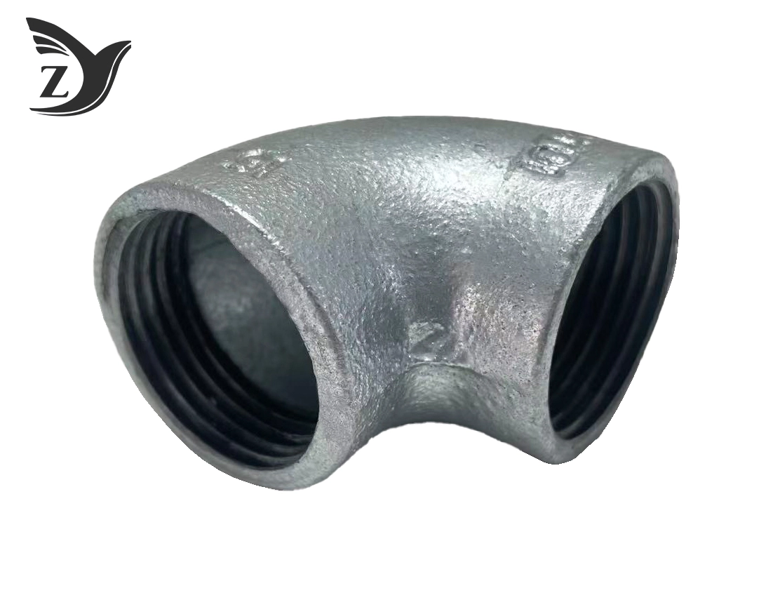 No Hub Electro Galvanized 90° Elbow Pipe Fitting 3