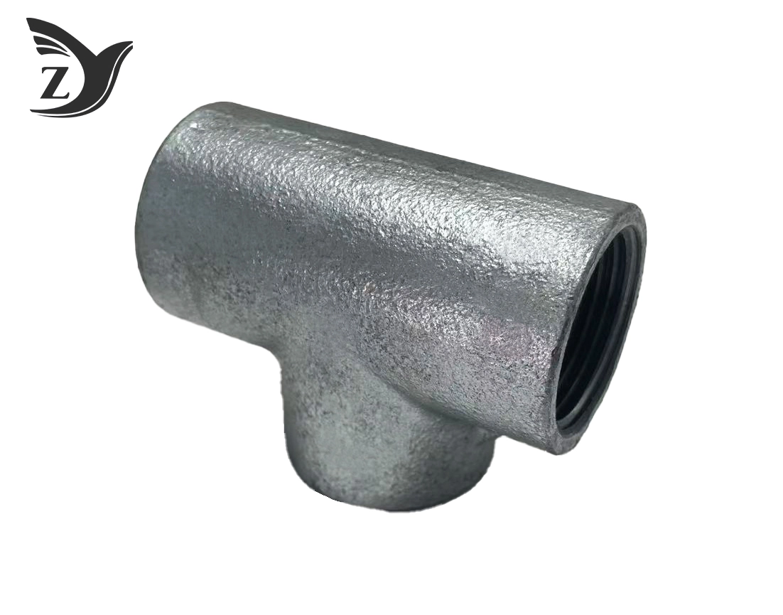 No Hub Hot Dip Galvanized Straight Tee Pipe Fitting 1 No Hub Hot Dip Galvanized Straight Tee Pipe Fitting 1