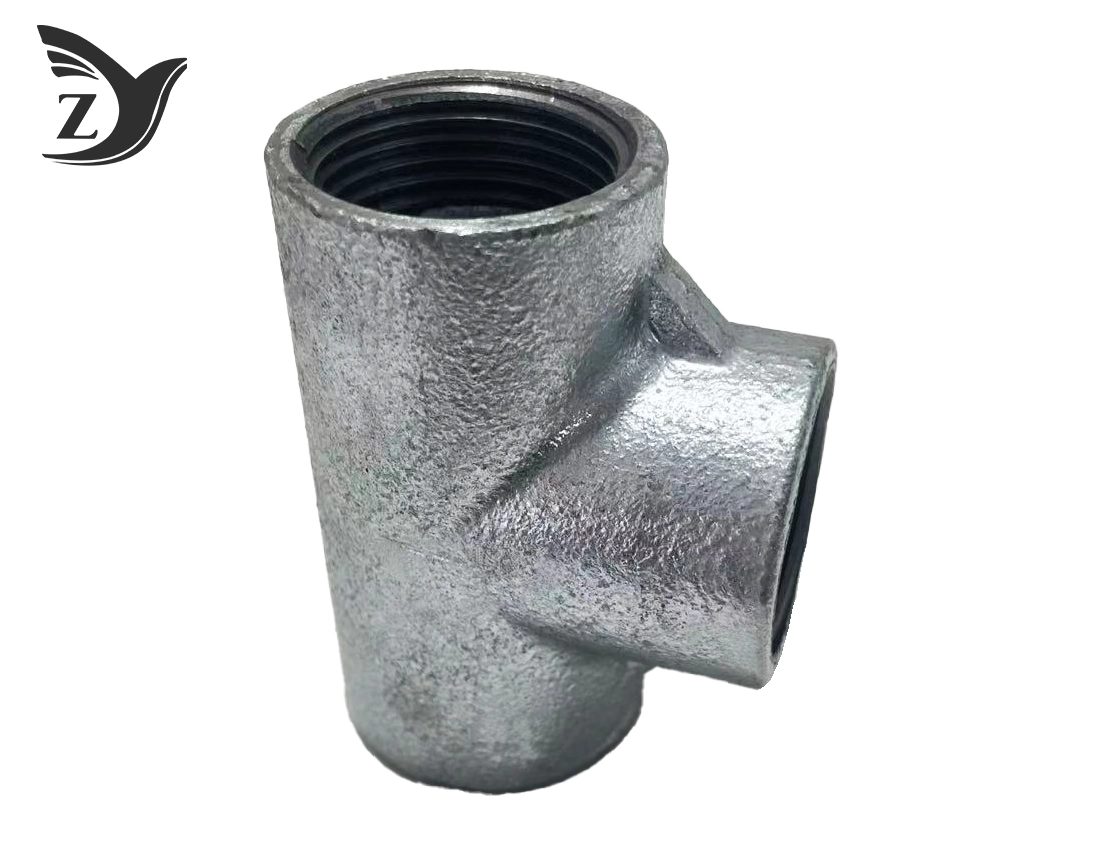 No Hub Hot Dip Galvanized Straight Tee Pipe Fitting 2
