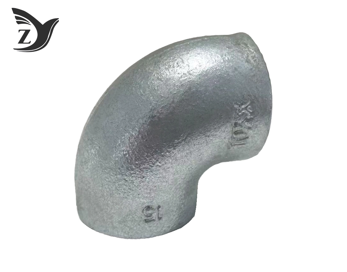 No Hub Hot Dip Galvanized 90° Elbow Pipe Fitting 1 No Hub Hot Dip Galvanized 90° Elbow Pipe Fitting 1