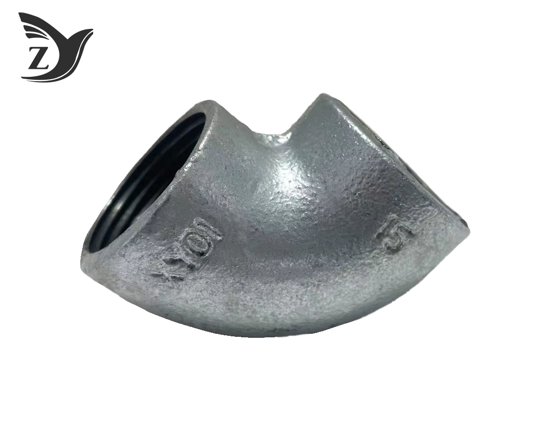 No Hub Hot Dip Galvanized 90° Elbow Pipe Fitting 3 No Hub Hot Dip Galvanized 90° Elbow Pipe Fitting 3