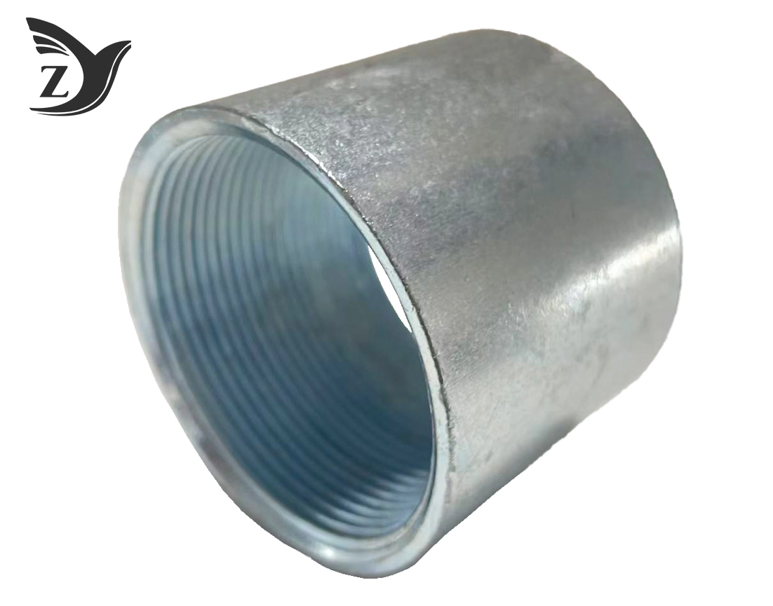 Electro-galvanized full-thread pipe coupling 3