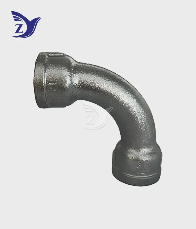galvanized female-female 90° long radius elbow pipe fittings