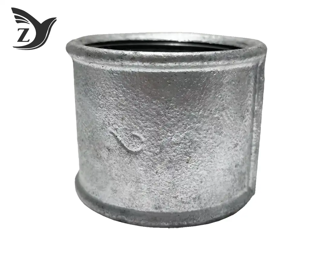 round face galvanized round edge coupling pipe fittings