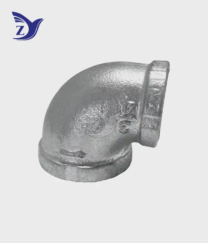 galvanized 90° reducing elbow