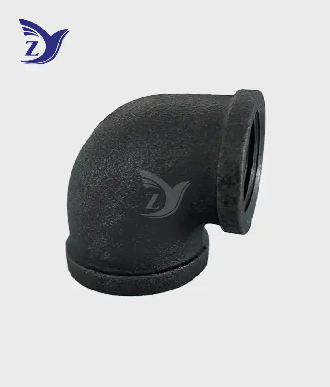 black square edge reducing 90° elbow
