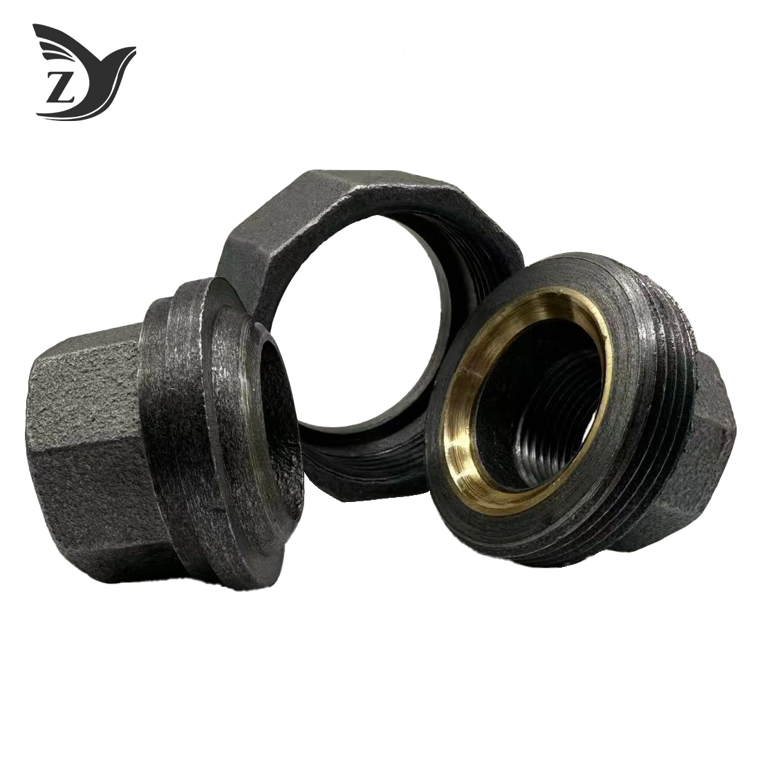 Black Malleable Iron Union Class 300 2