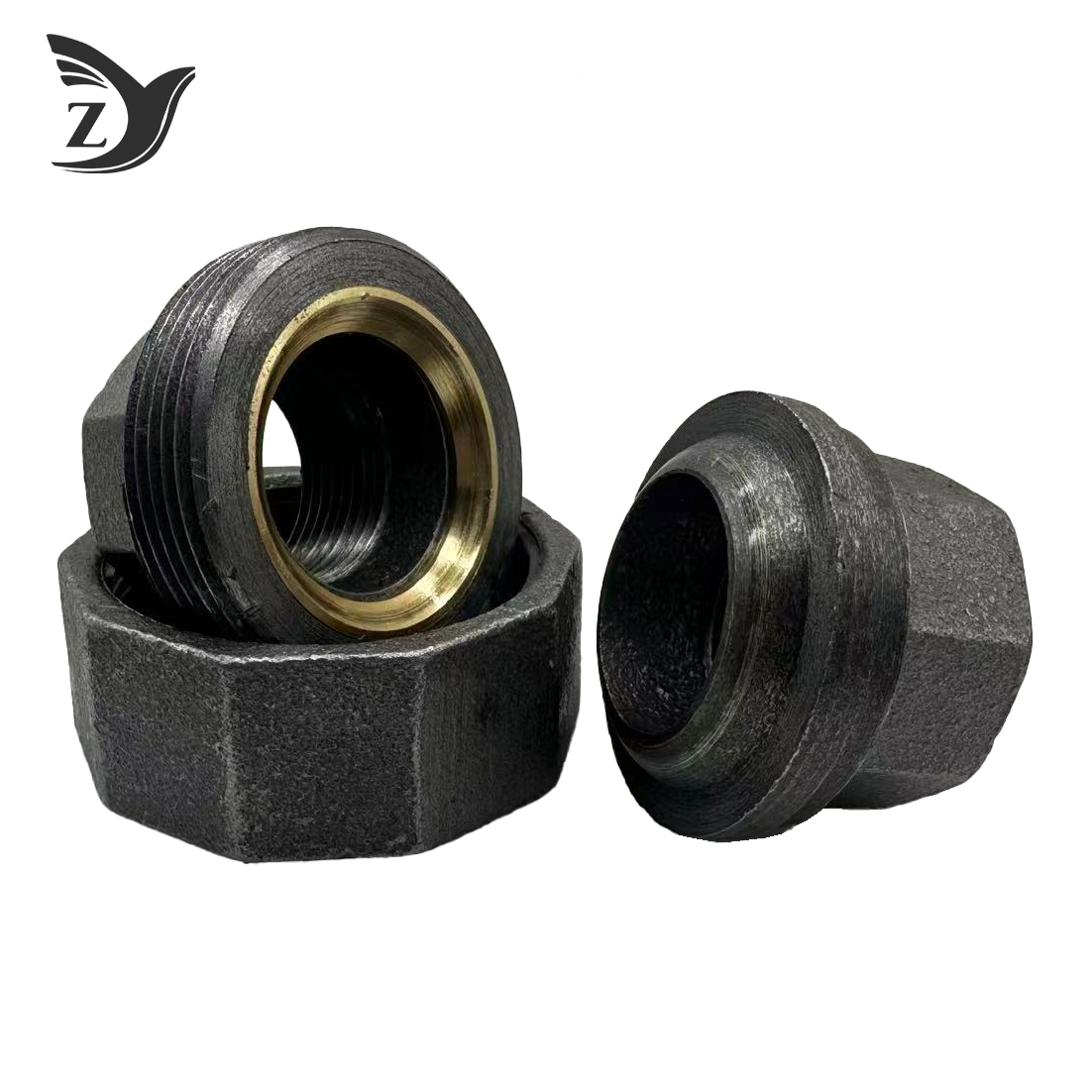 Black Malleable Iron Union Class 300 3