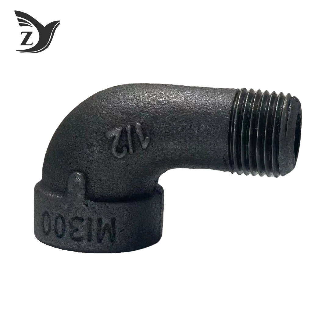 300# Black Threaded 90° Elbow, Male & Female 2 300# Black Threaded 90° Elbow, Male & Female 2