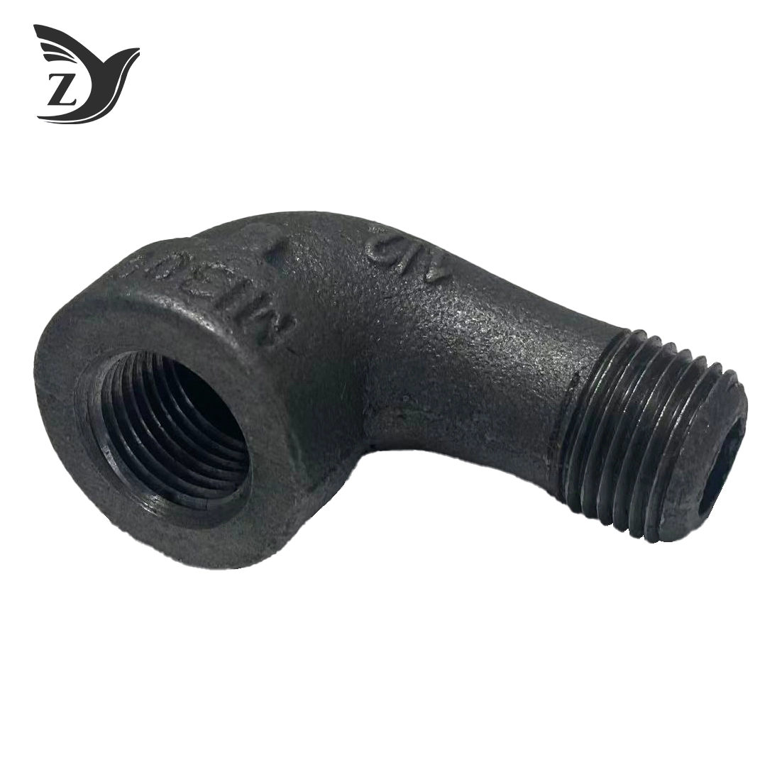 300# Black Threaded 90° Elbow, Male & Female 3