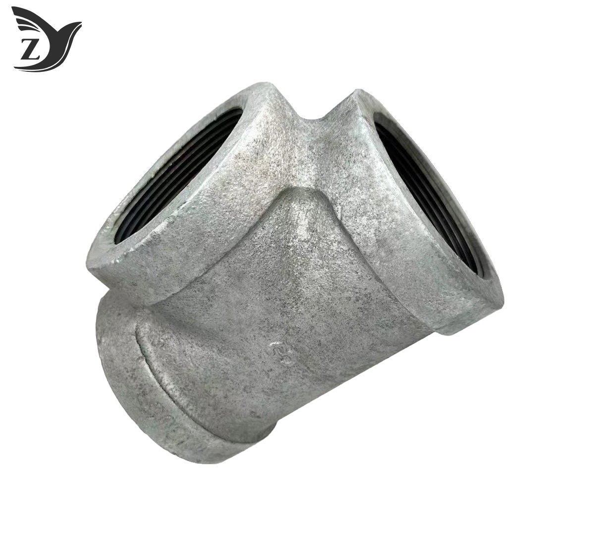 Class 300 Hot Dipped Galvanized Malleable Iron Equal Tee Pipe Fitting 3 Class 300 Hot Dipped Galvanized Malleable Iron Equal Tee Pipe Fitting 3