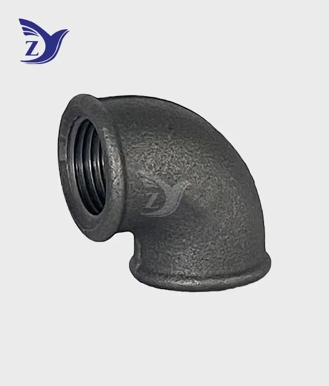 NPT black round face 90° elbow pipe fittings NPT black round face 90° elbow pipe fittings