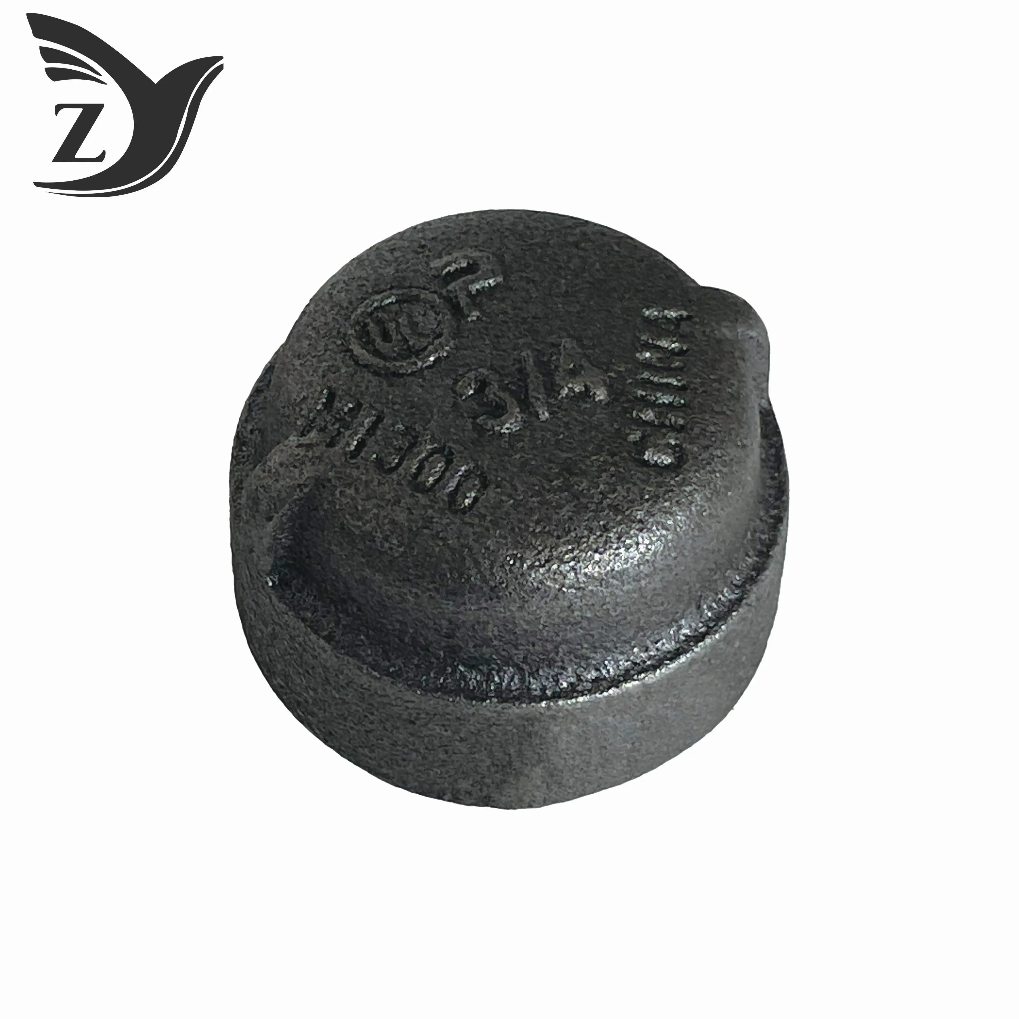 Class 300 Black Coated Malleable Iron Cap 2