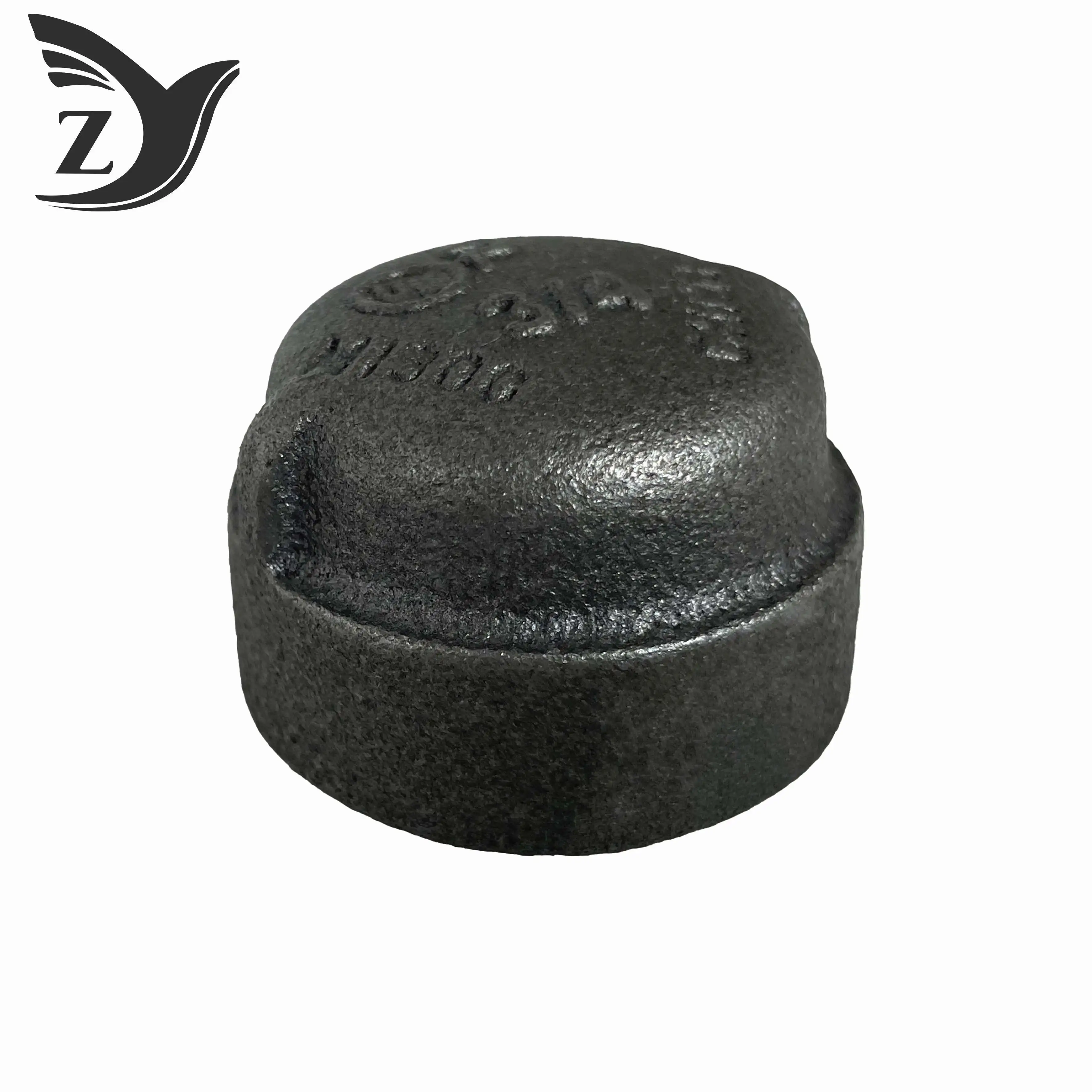 Class 300 Black Coated Malleable Iron Cap 3