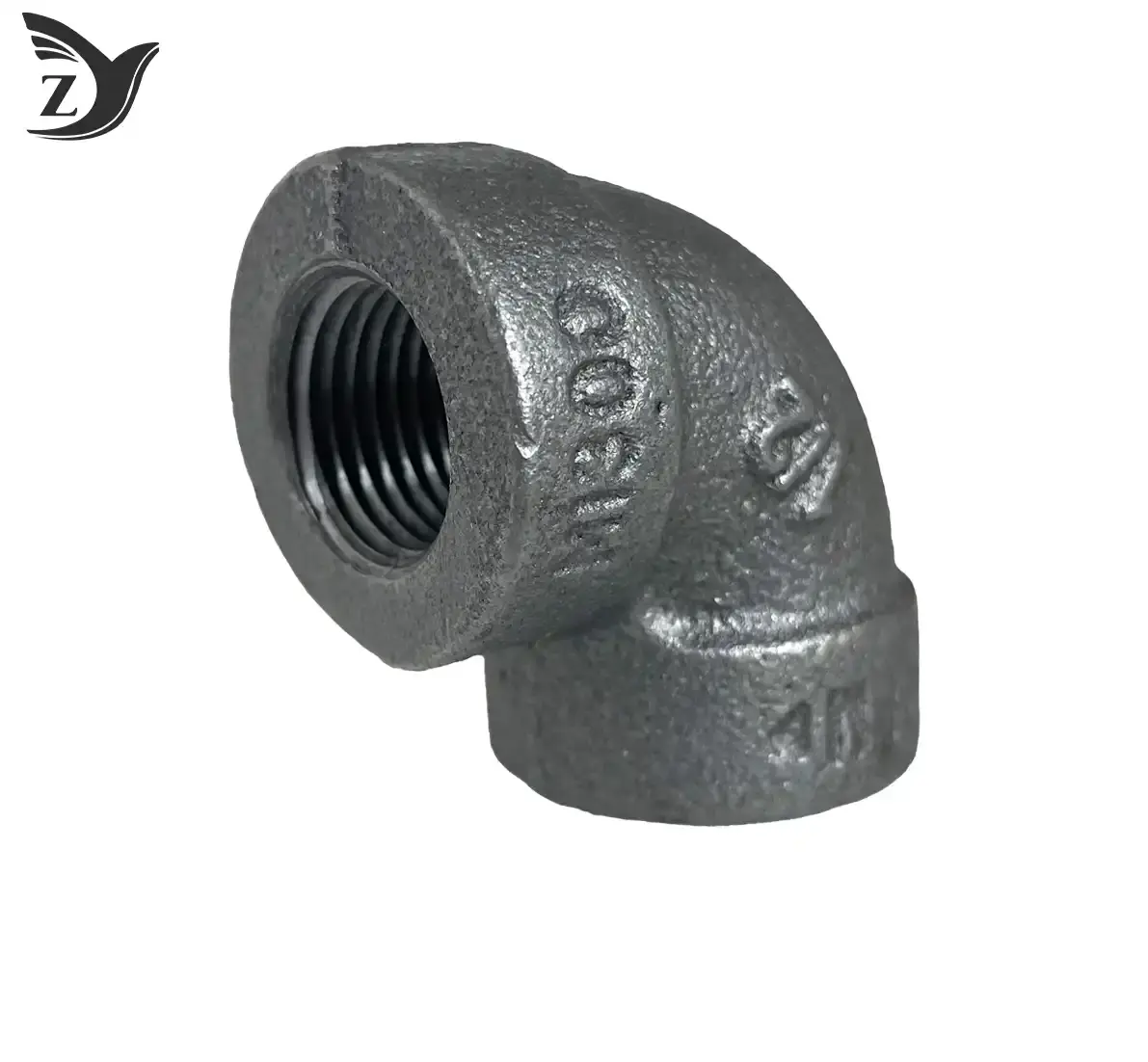 malleable iron 90 degree elbows