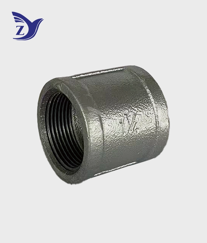 BSPT Square Face Galvanized Square Edge Coupling Pipe Fittings