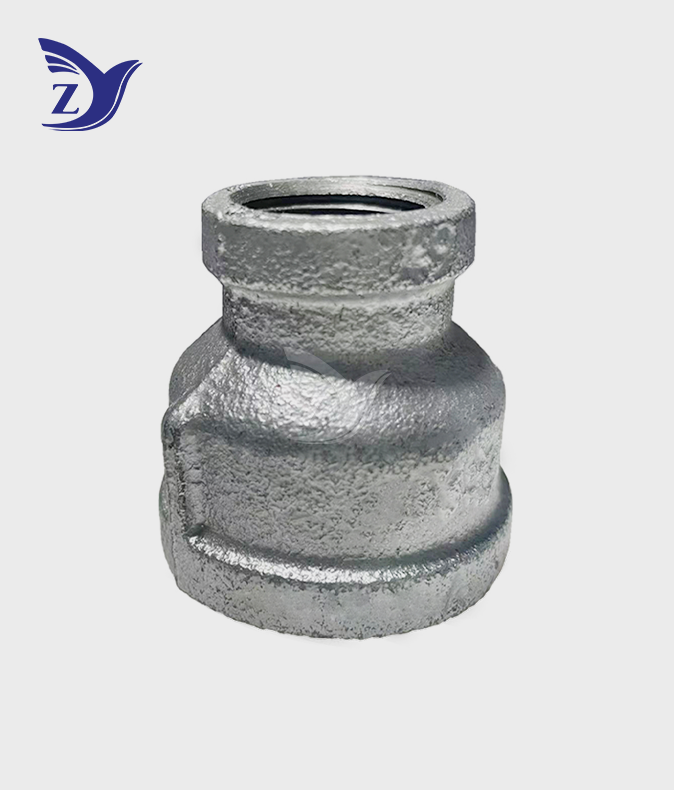 BSPT Square Face Galvanized Square Edge Reducing Coupling Pipe Fittings
