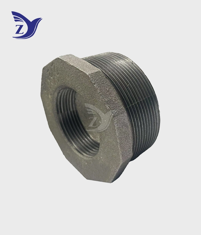 How to choose and install black malleable iron bushings for pipe size reduction?
