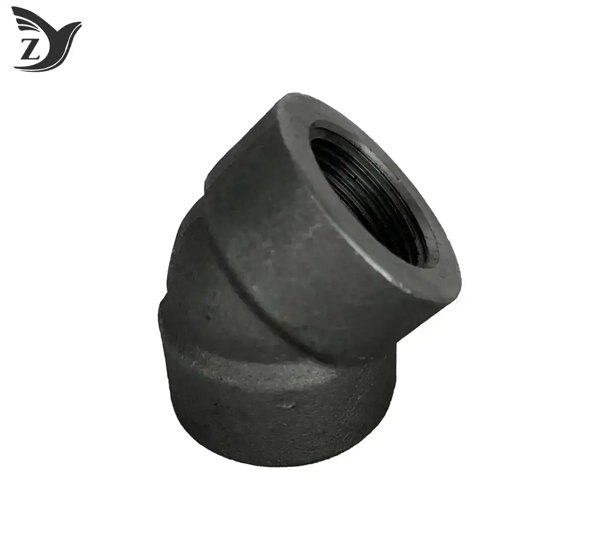 How do you dimension a threaded elbow?