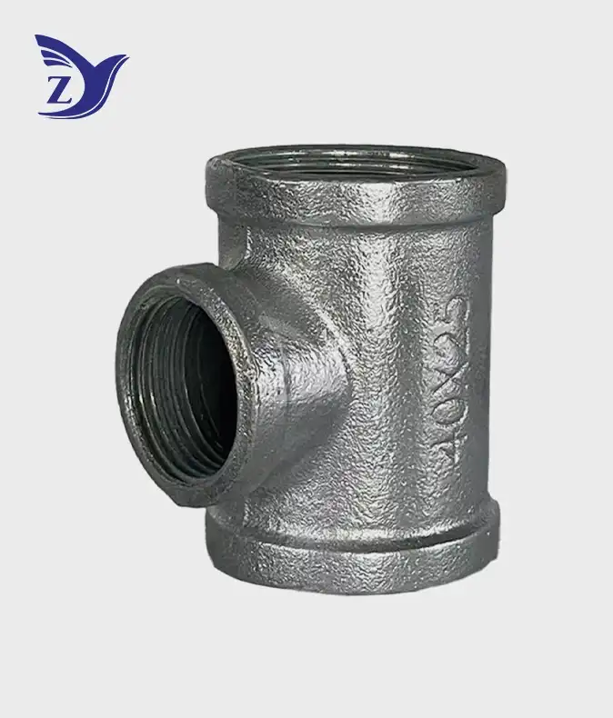 How to measure a galvanized reducing tee?