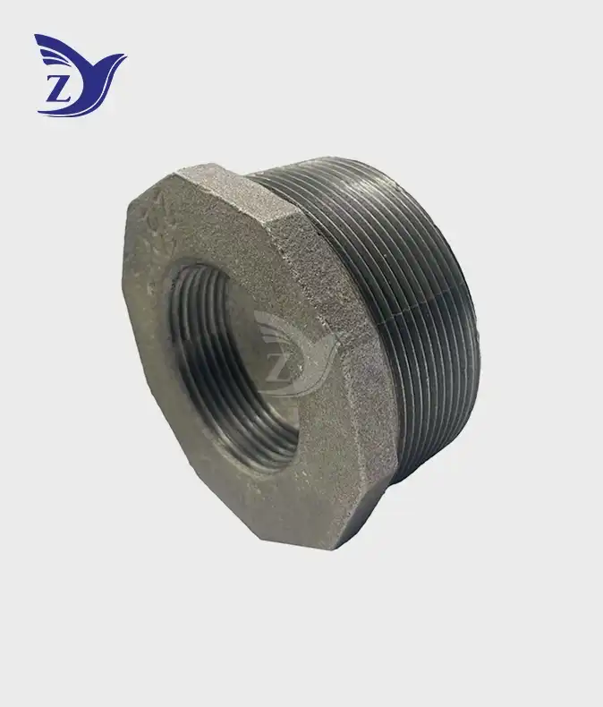Can black malleable iron bushings be welded?