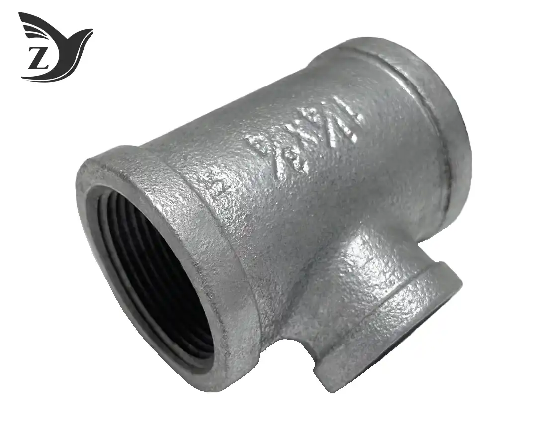 When to use square face galvanized square edge reducing tee pipe fittings?