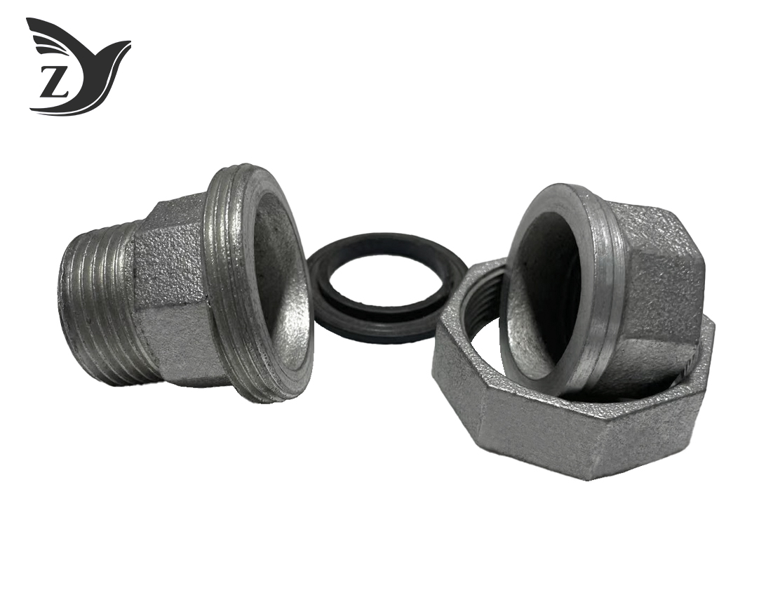 What are male and female pipe fittings?