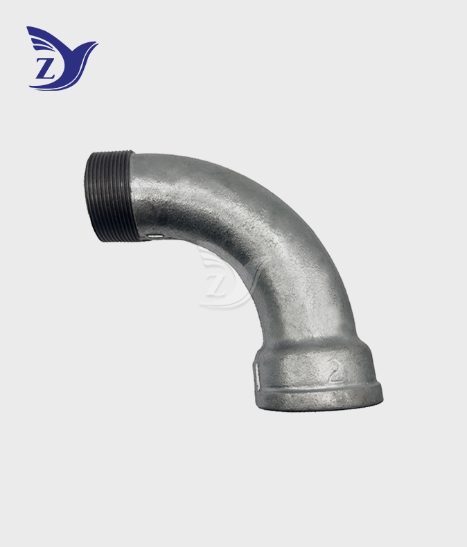 NPT Galvanized Male Female 90° Long Radius Elbow Pipe Fittings