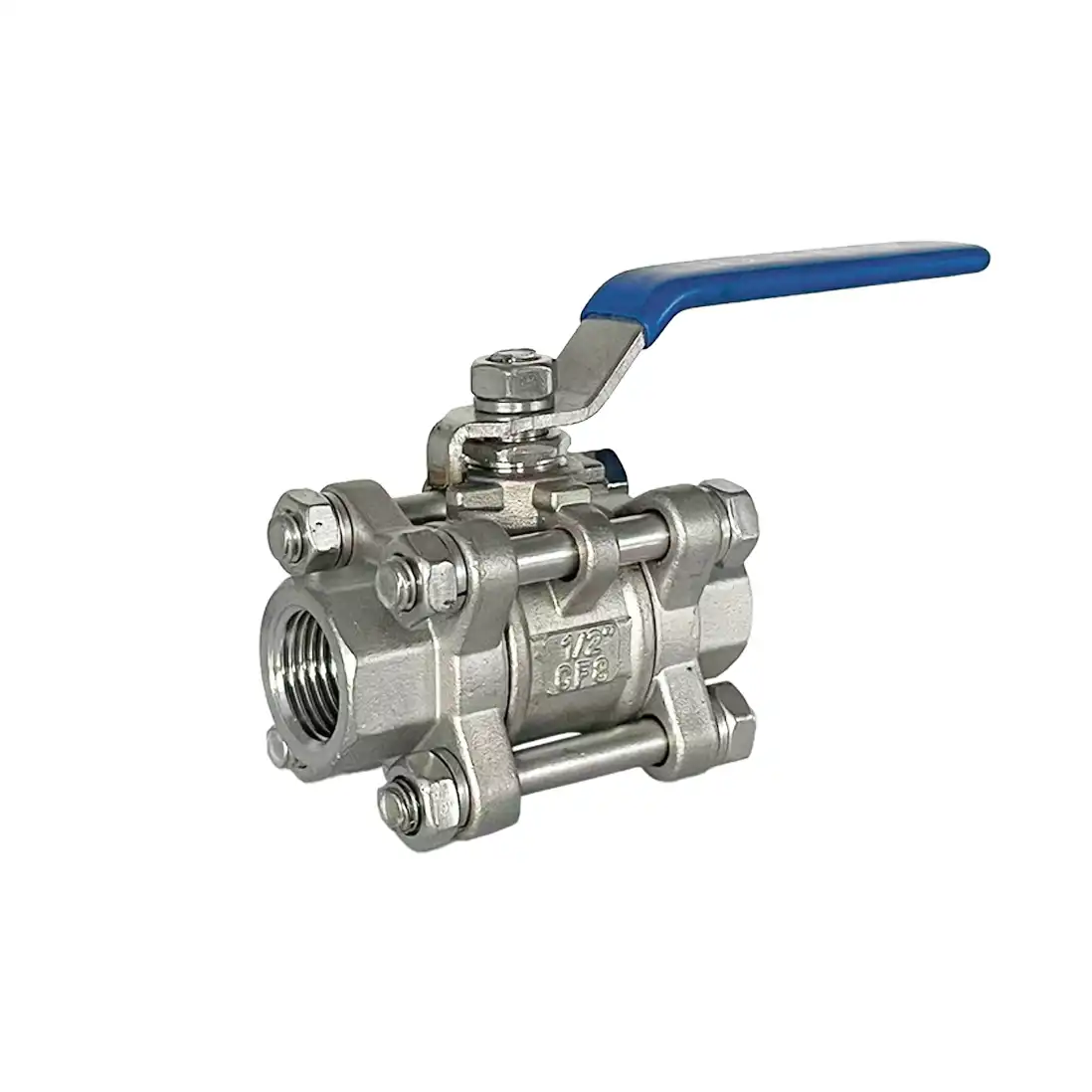 3‑Piece Stainless Steel Female Thread Ball Valve